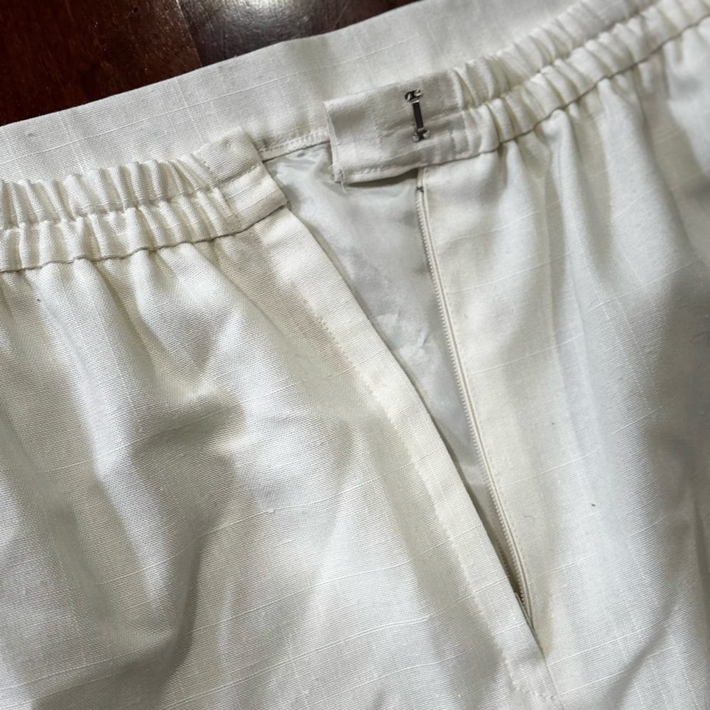 White Elastic Waist Skirt